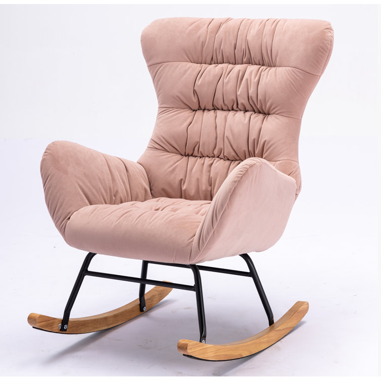 Pink best sale rocker chair